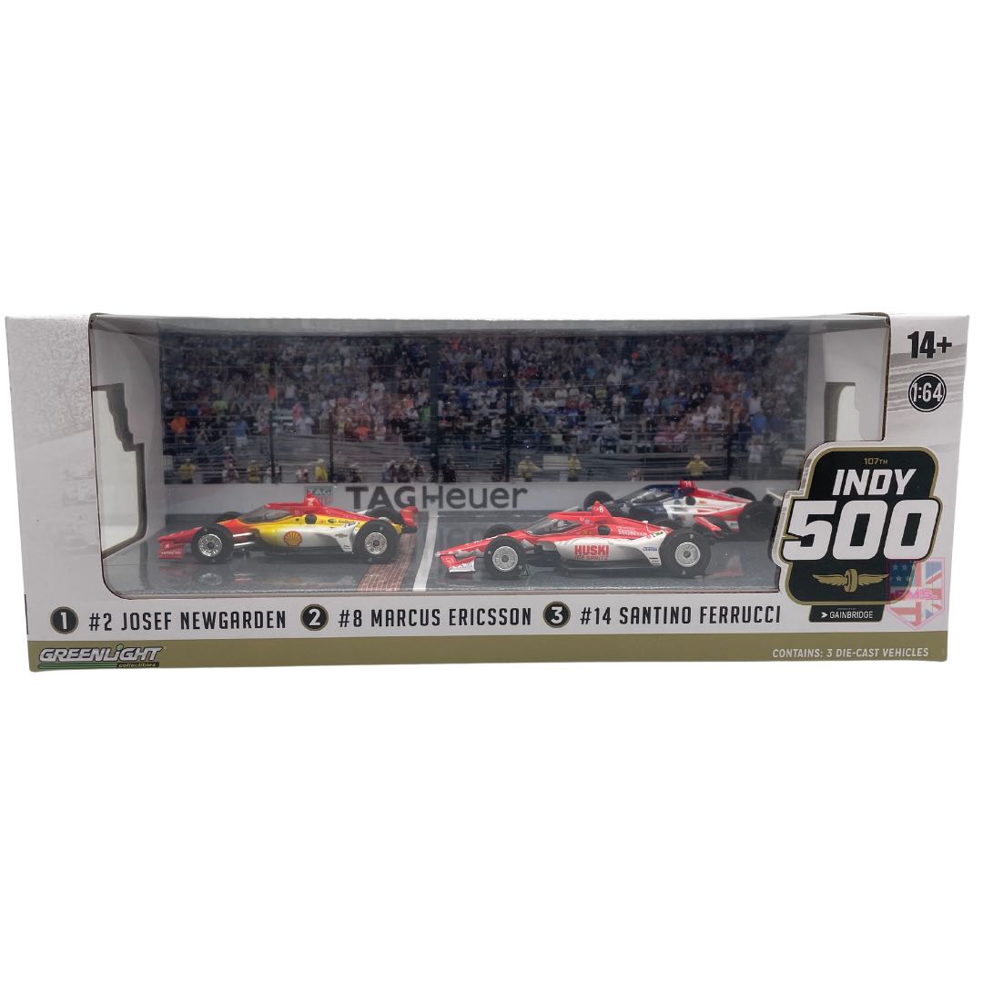 GREENLIGHT 11581 3 CAR INDY500 PODIUM SET