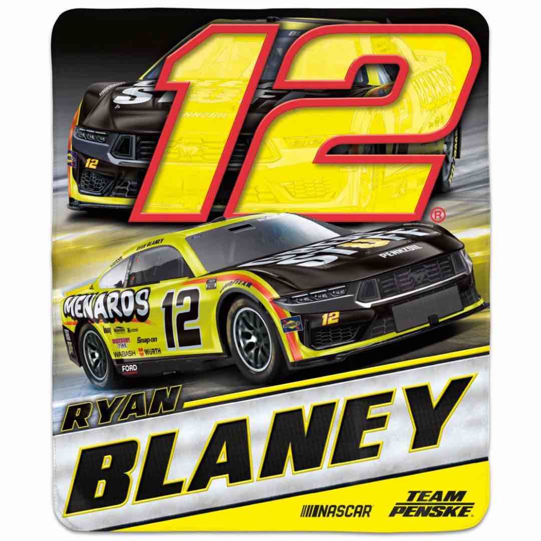 RYAN BLANEY NASCAR BLANKET